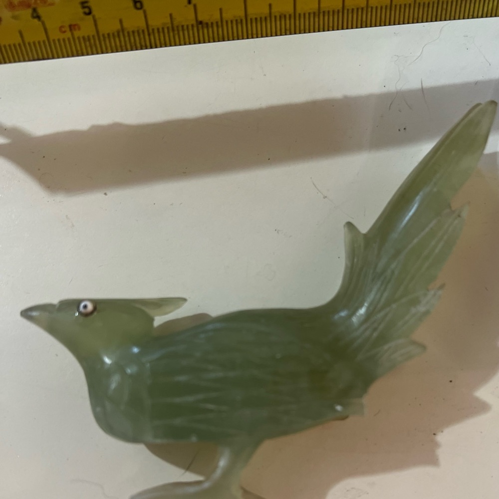 Faint Green Bird / Phoenix Like Figurine